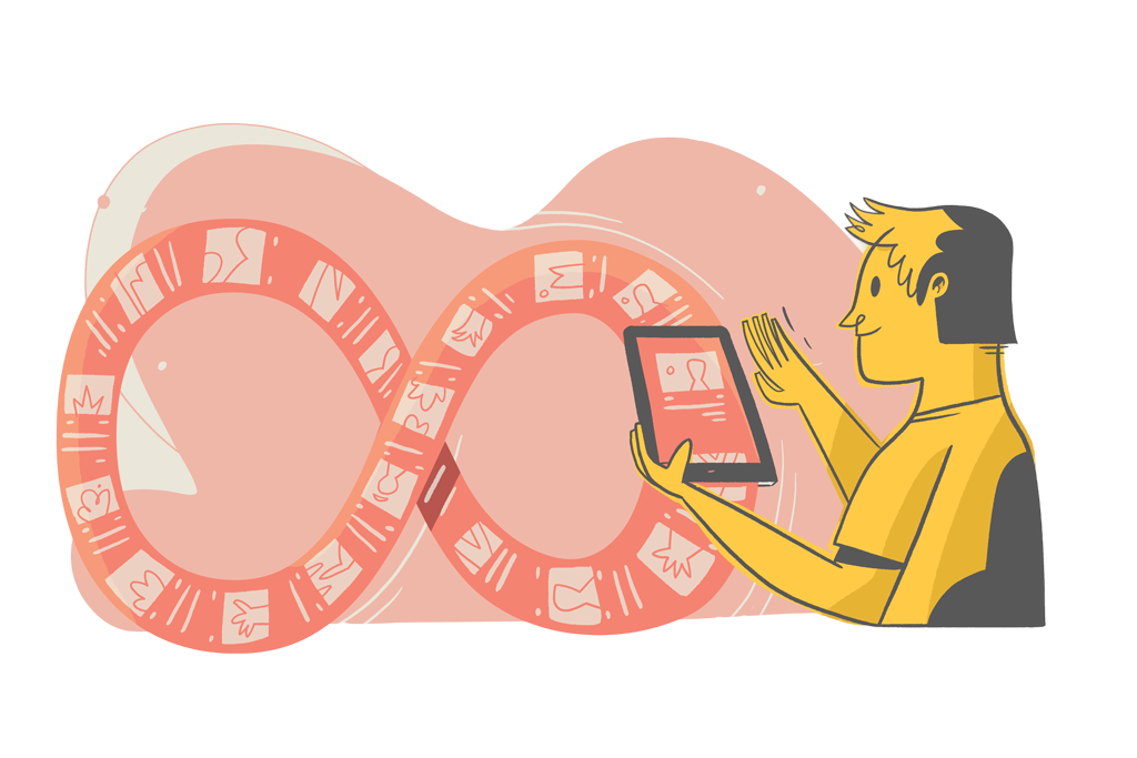 Scroll infini Réseaux sociaux